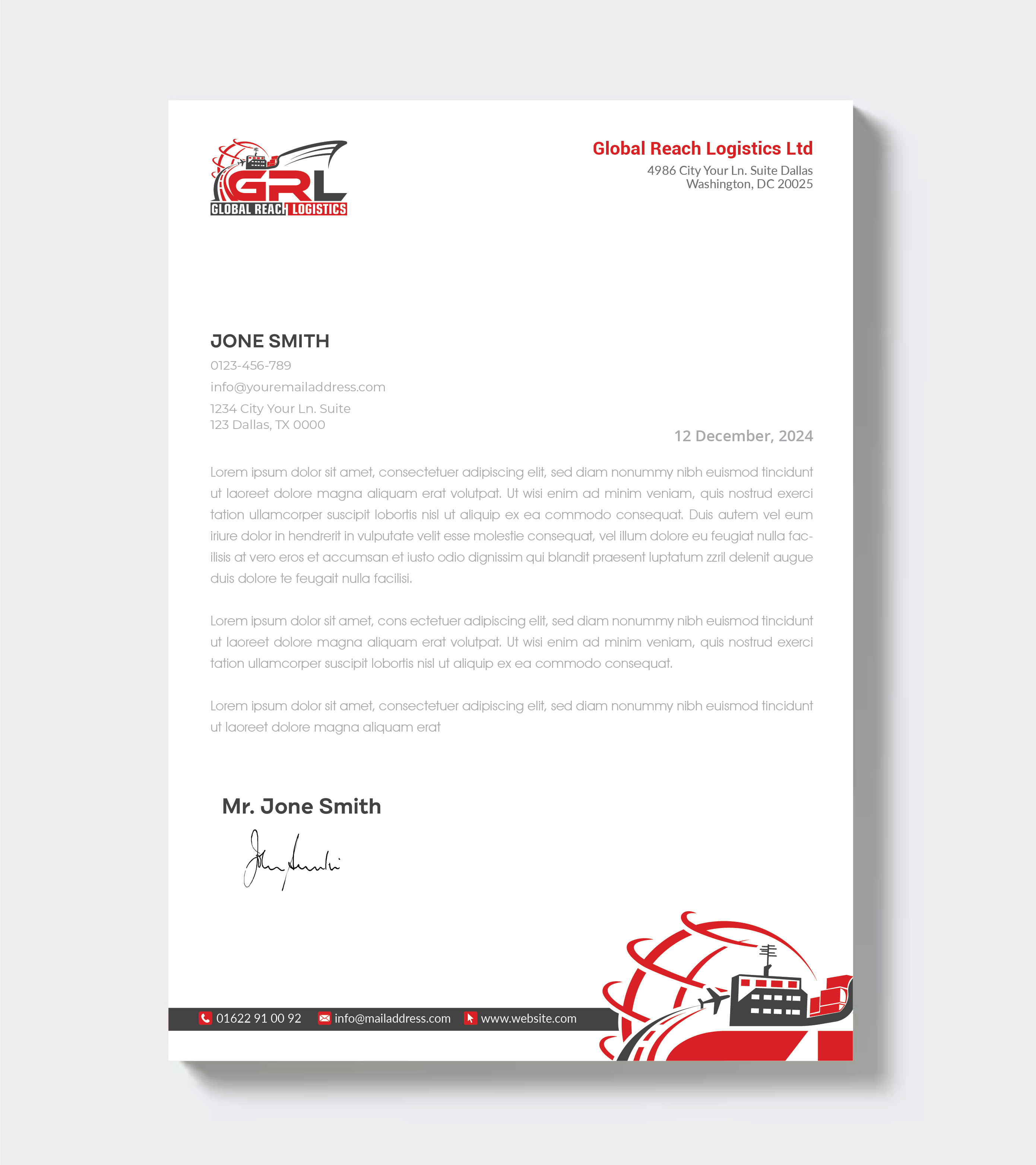Letterhead Design by artbitin for this project | Design #32828916