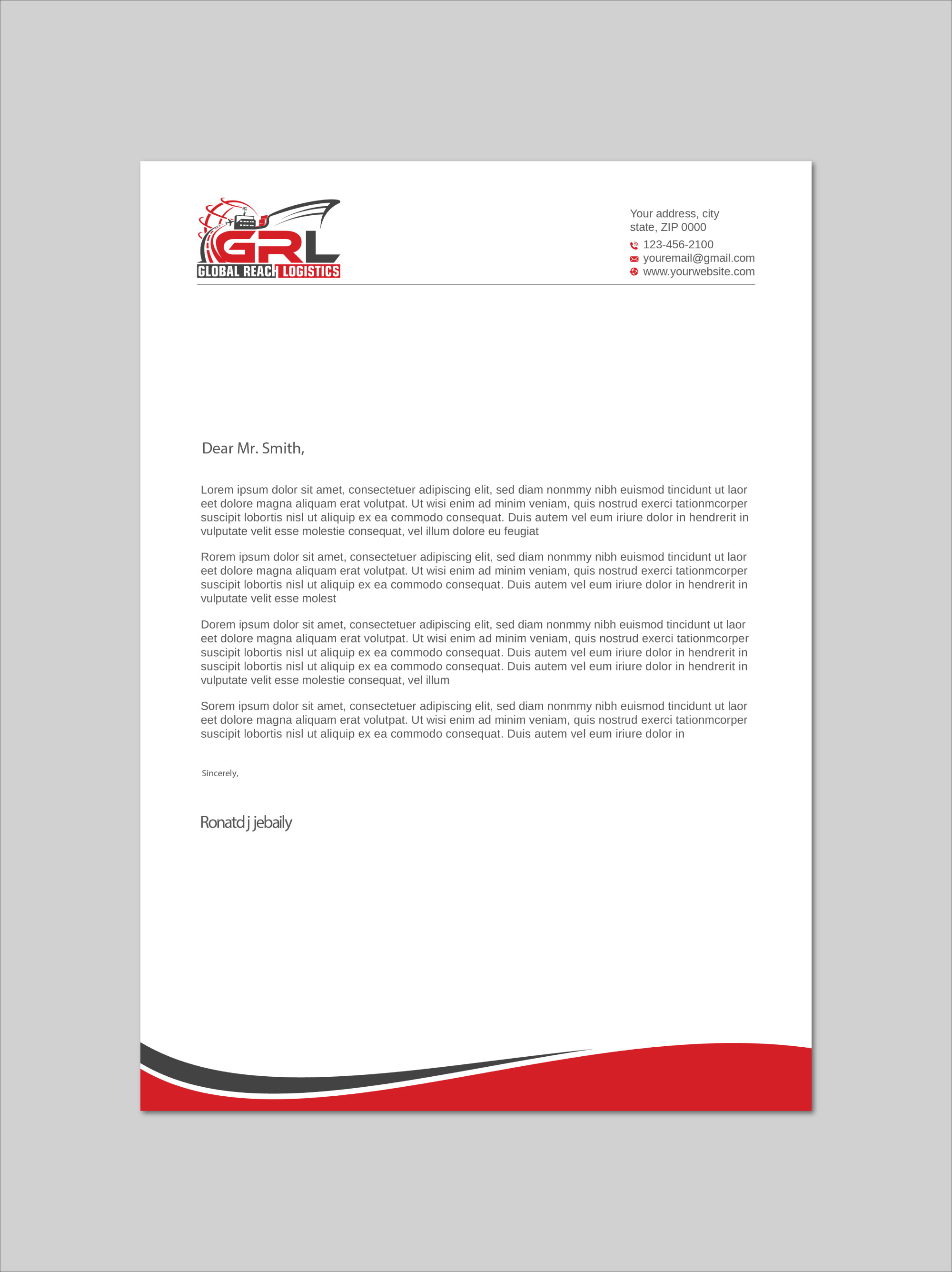 Letterhead Design by LAXMI DESIGNHUB for this project | Design #32829116