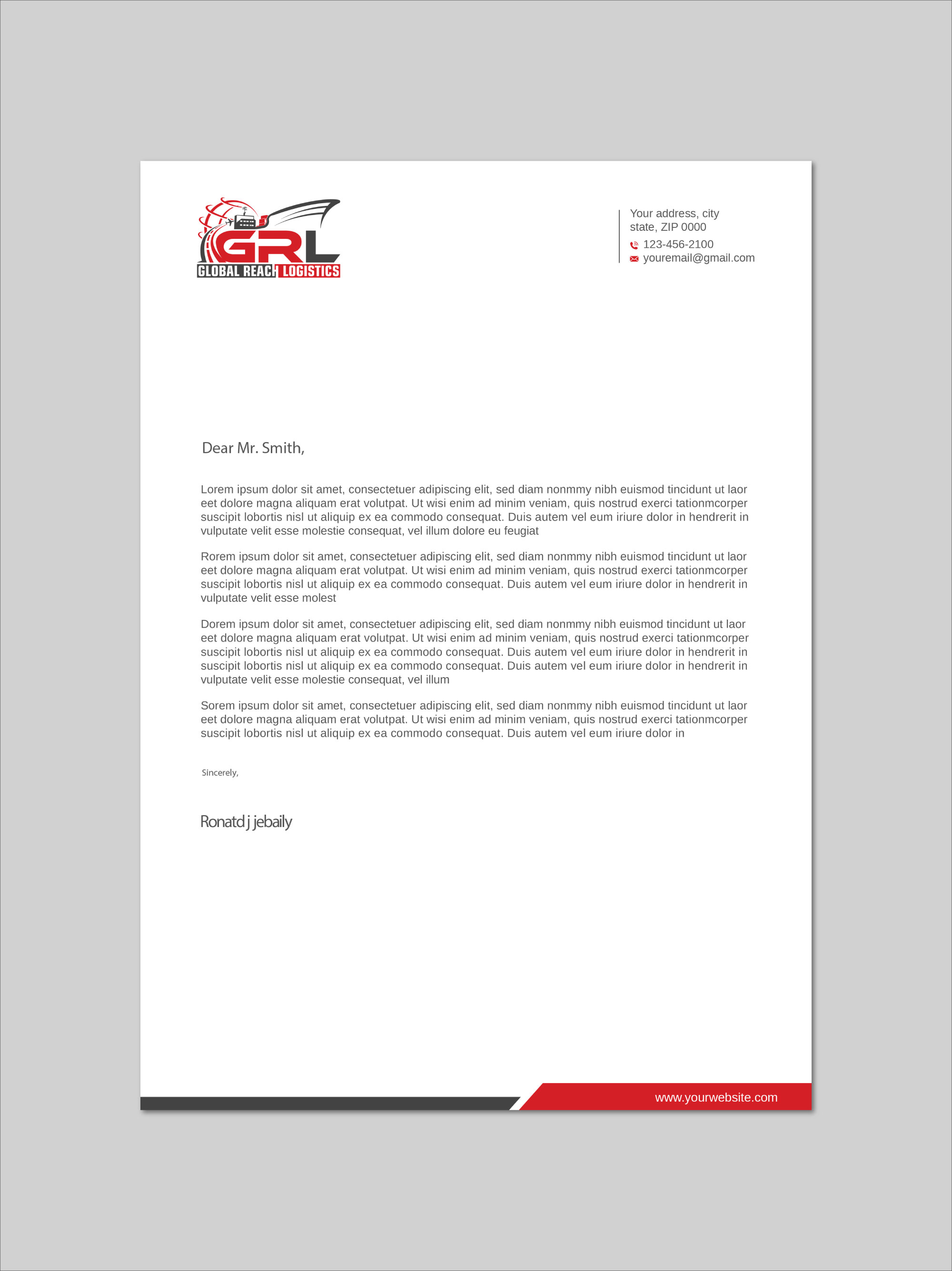 Letterhead Design by LAXMI DESIGNHUB for this project | Design #32829117