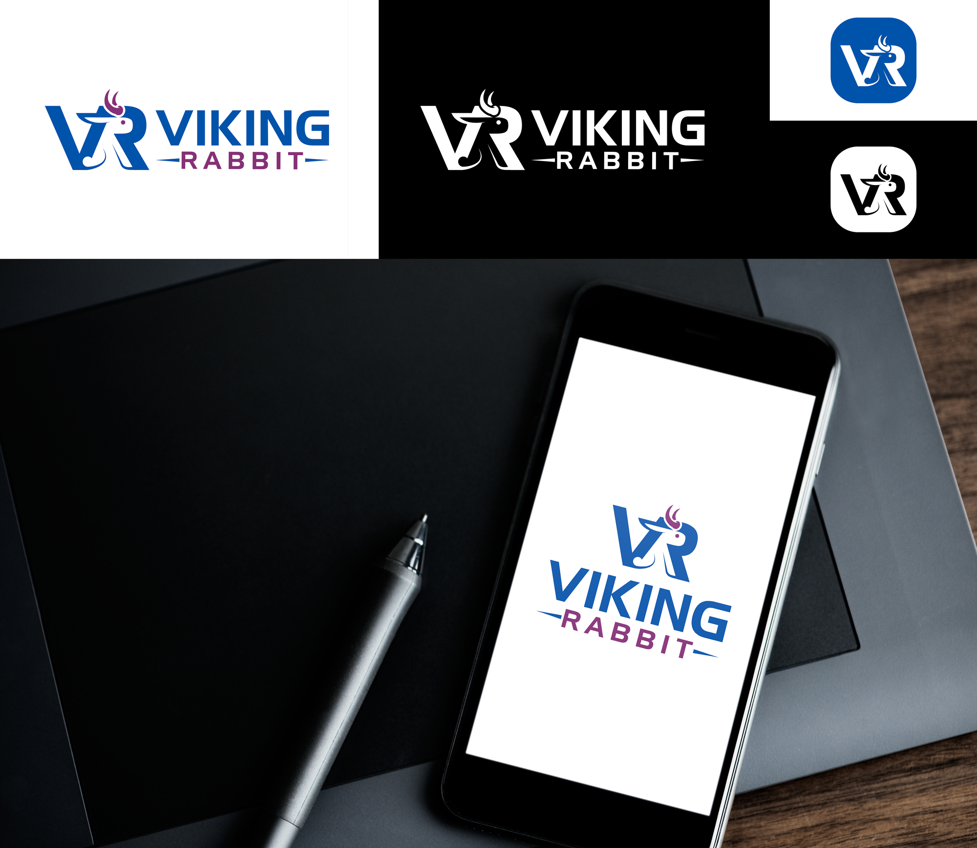 Logo Design by Alb@ri for Viking Rabbit | Design #32819008