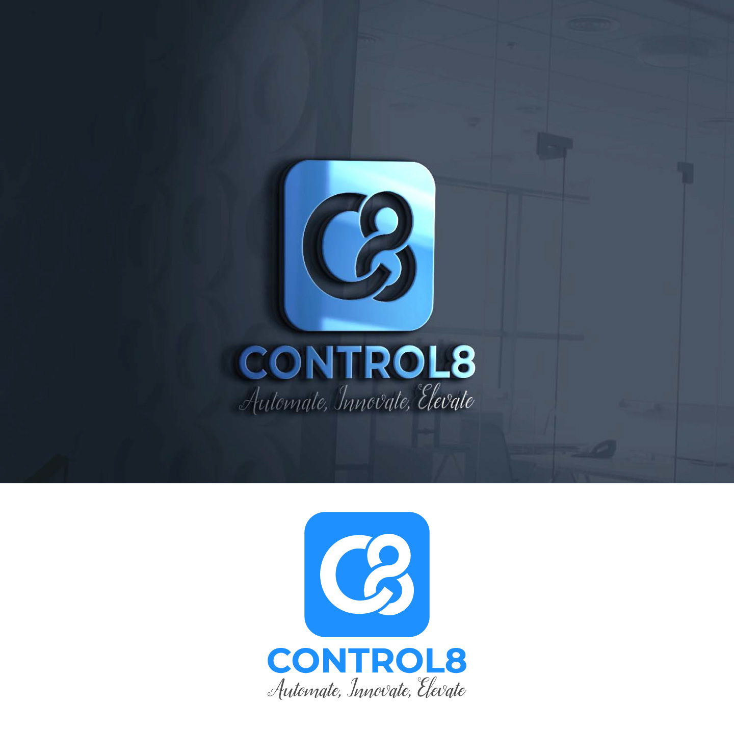 Logo Design for Control8 and and seperate Logo Featuring C8 (shorthand ...