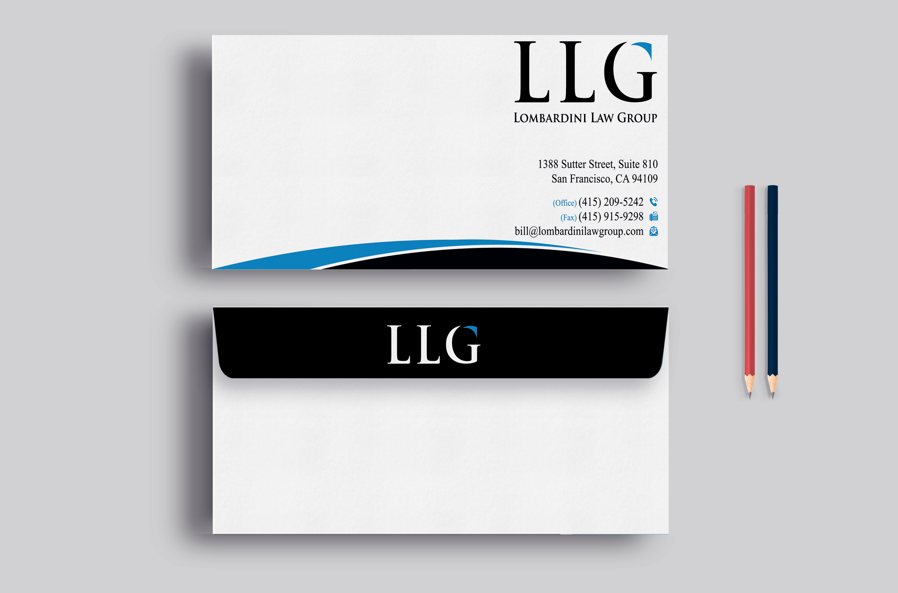 Envelope Design by DesignerShahadat for Lombardini Law Group | Design #32822129