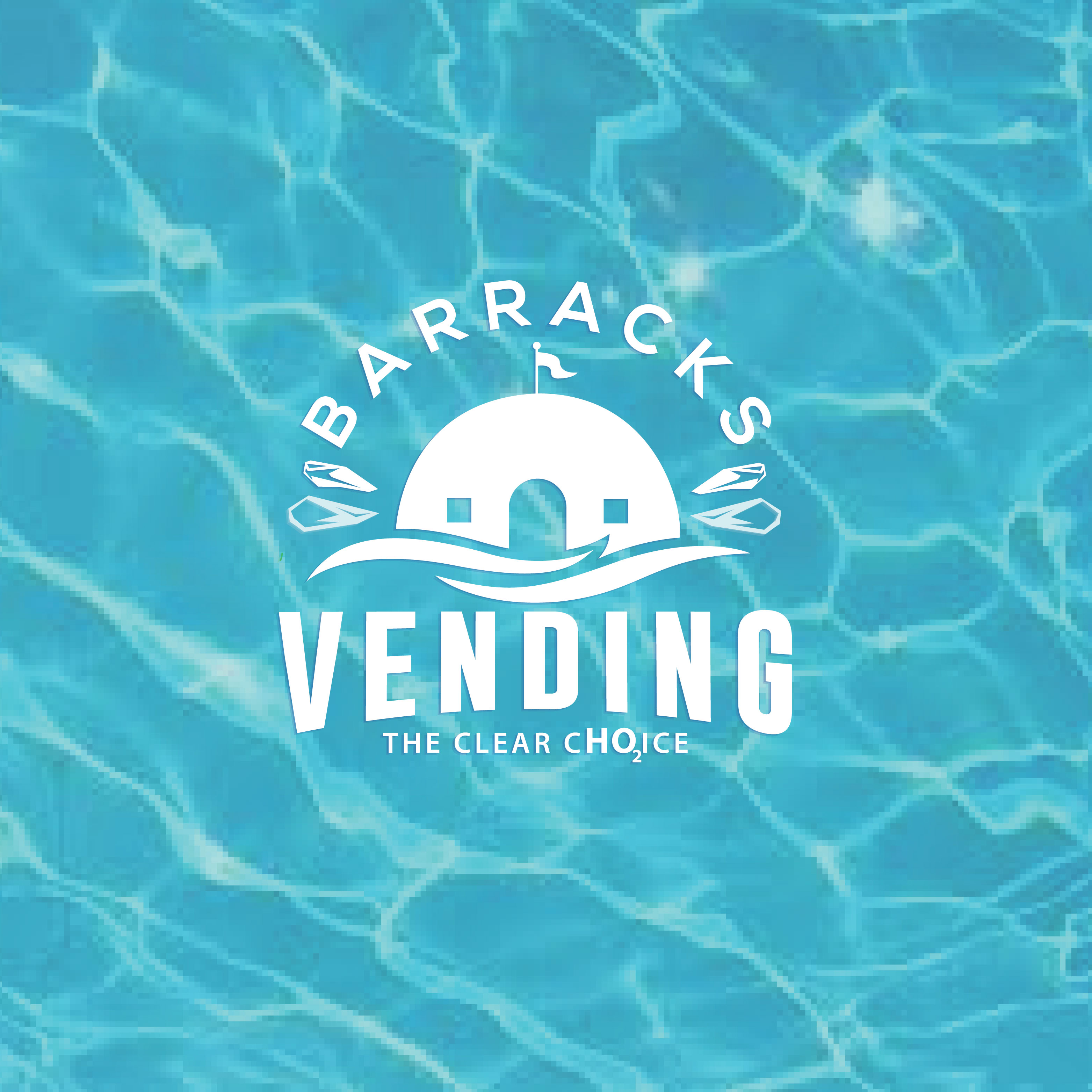 Economical, Bold, Ice and Water sales, vending machines Logo Design for