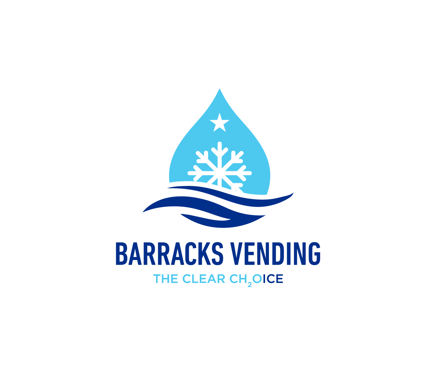 Economical, Bold, Ice and Water sales, vending machines Logo Design for