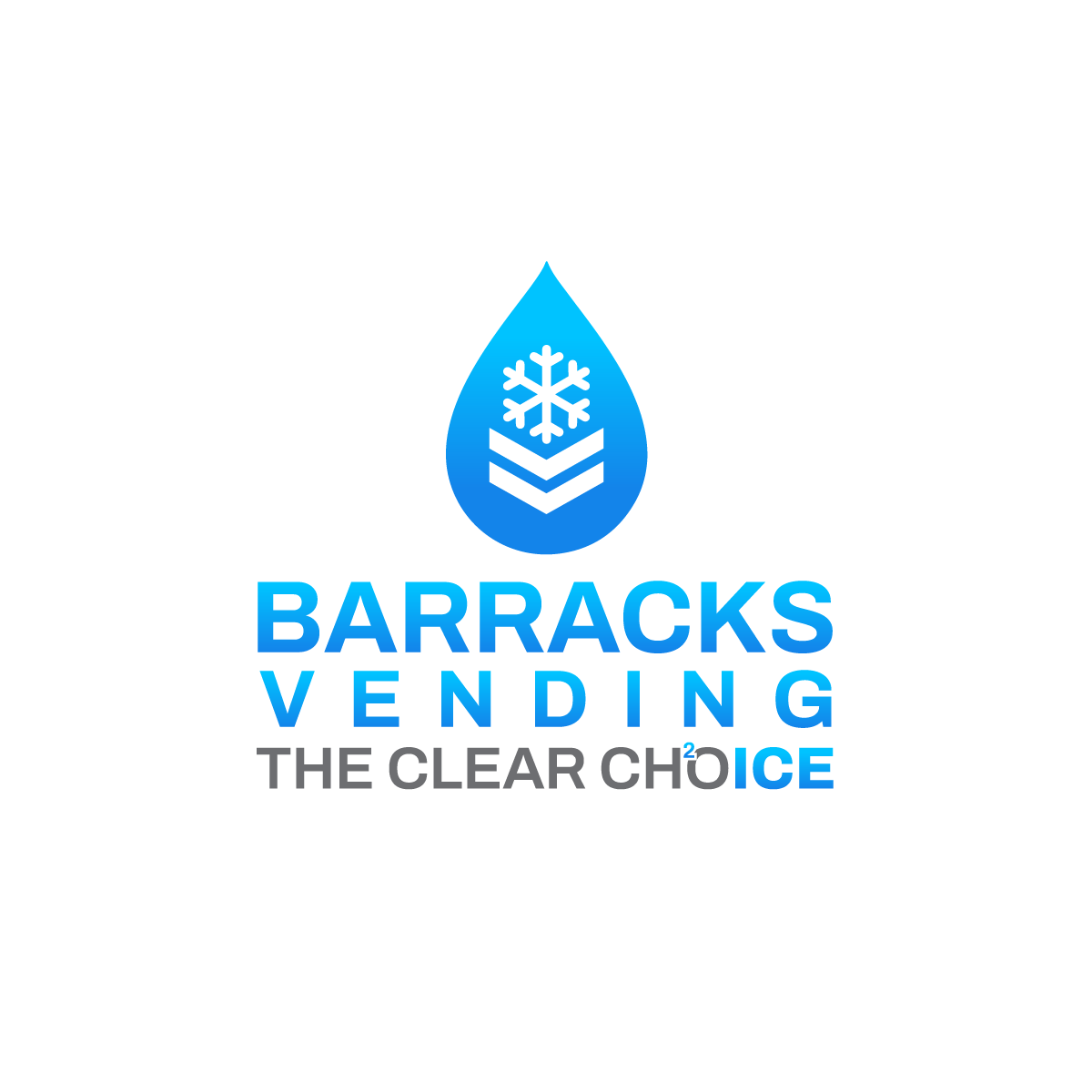 Economical, Bold, Ice and Water sales, vending machines Logo Design for