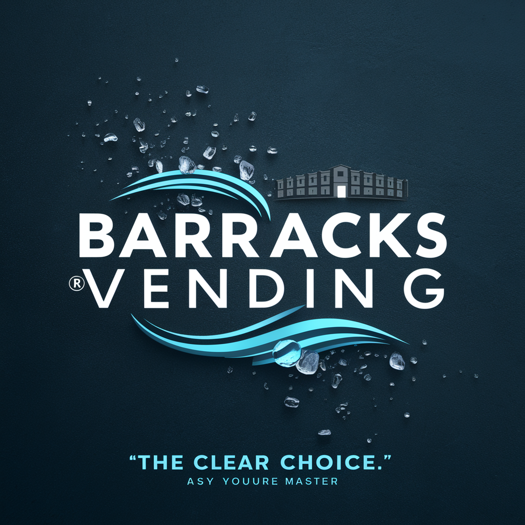 Economical, Bold, Ice and Water sales, vending machines Logo Design for