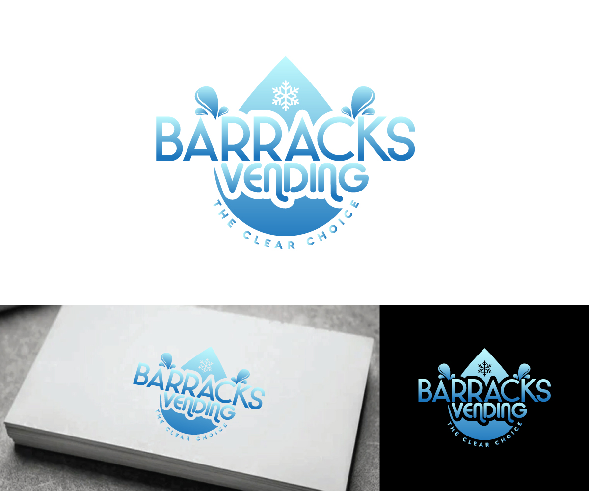 Economical, Bold, Ice and Water sales, vending machines Logo Design for