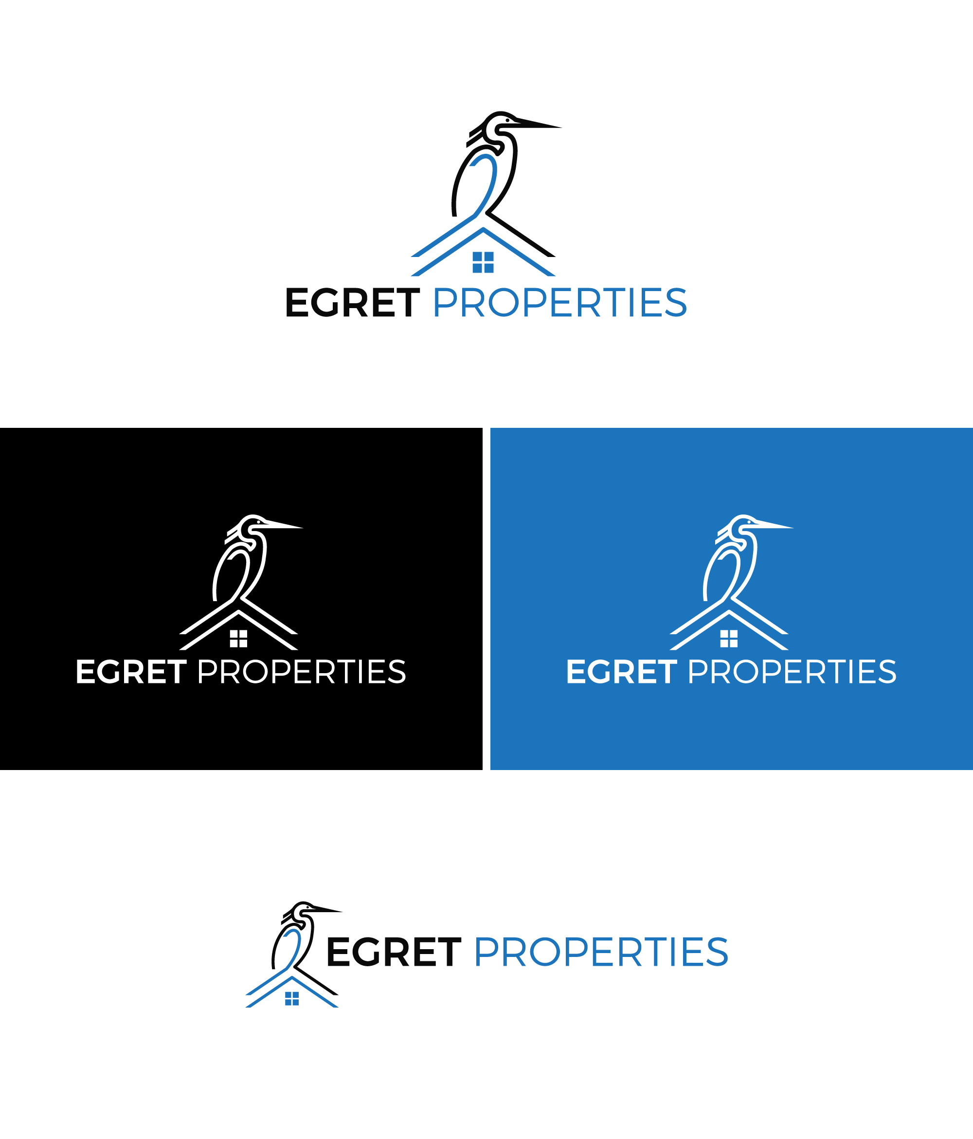 Logo Design by Ellene for Egret Properties | Design #32830281