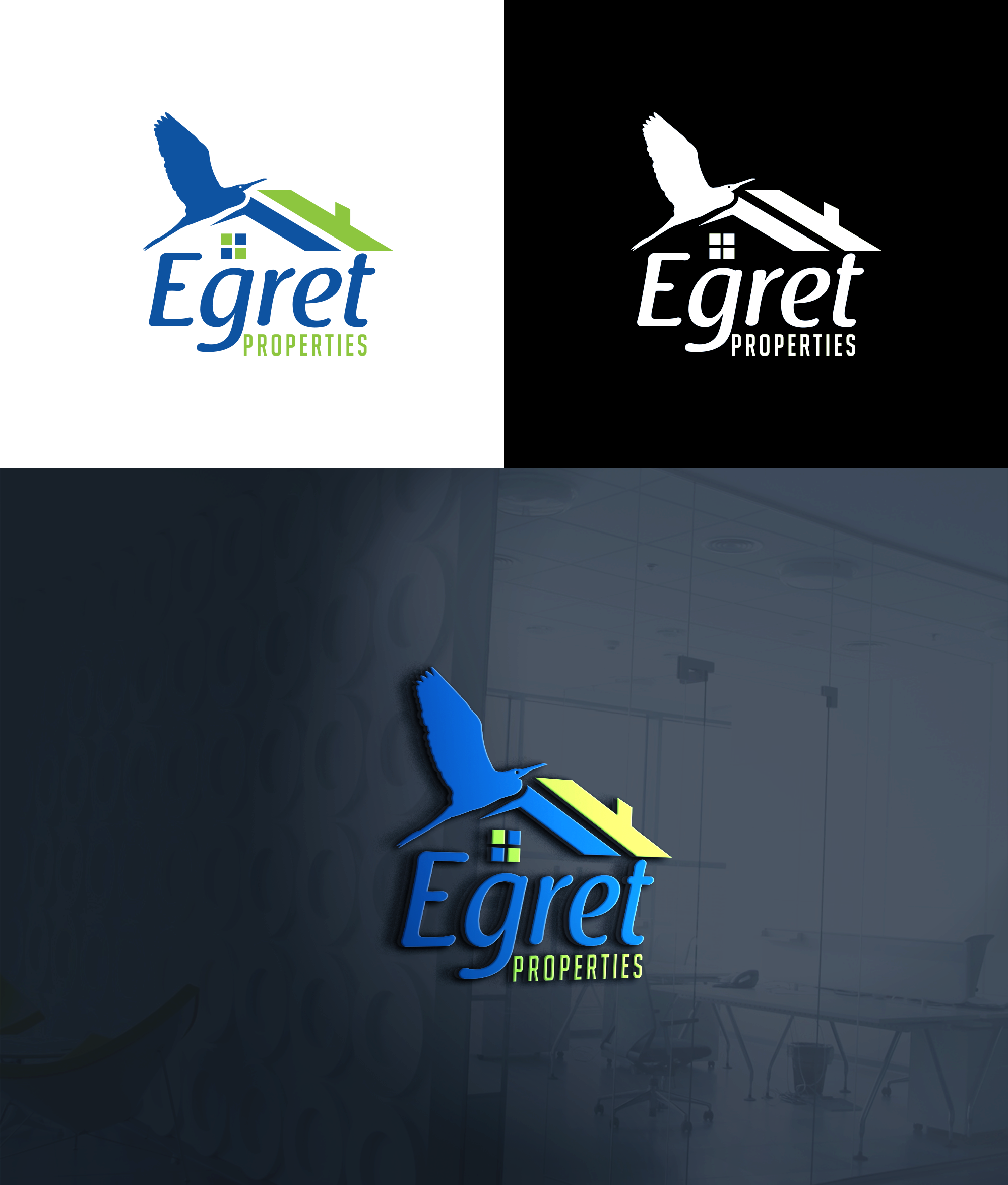 Logo Design by RA-bica for Egret Properties | Design #32827829