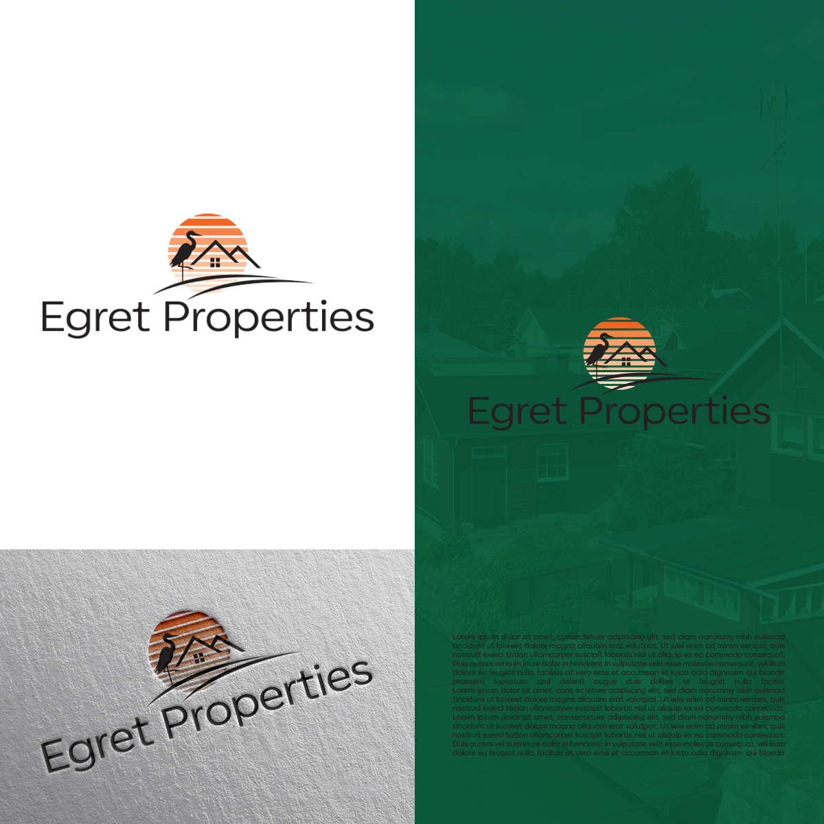Diseño de Logo por DesignSNW para Egret Properties | Diseño #32826822
