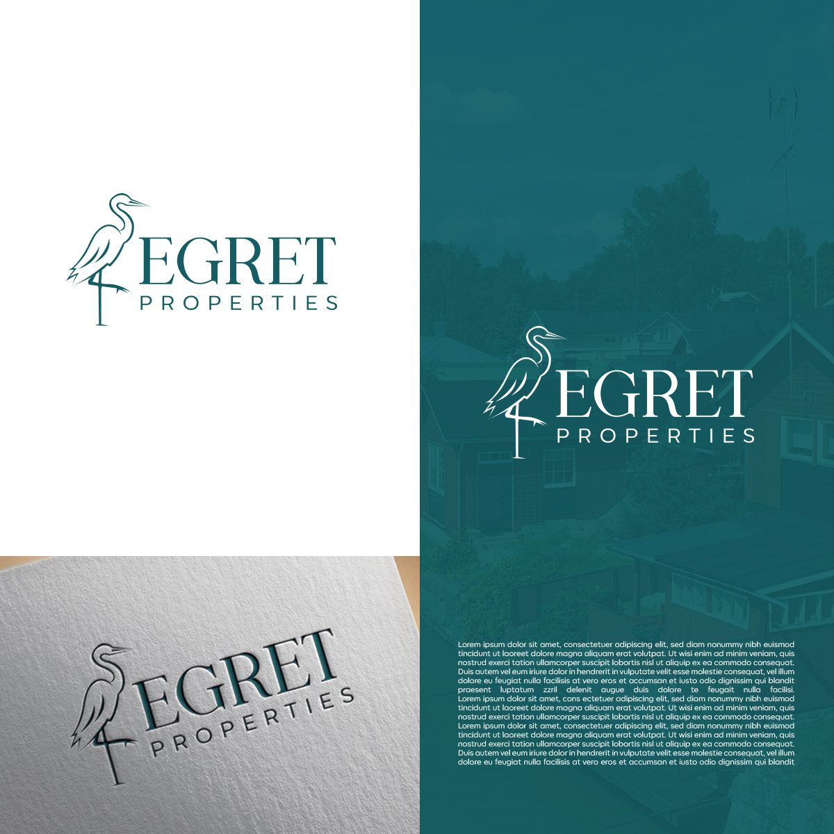 Diseño de Logo por DesignSNW para Egret Properties | Diseño #32826825