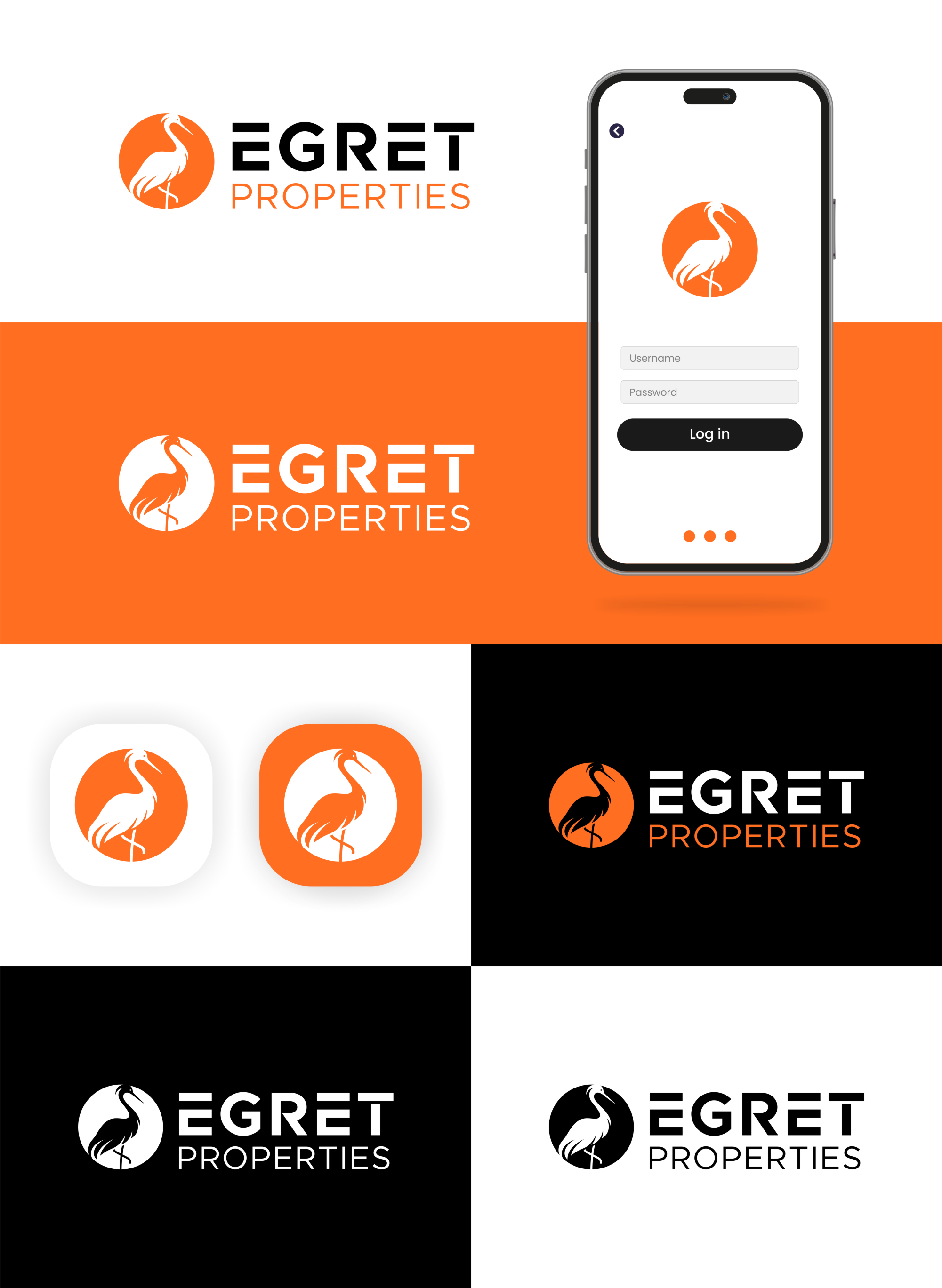 Logo Design by Noekha Studio for Egret Properties | Design #32826486