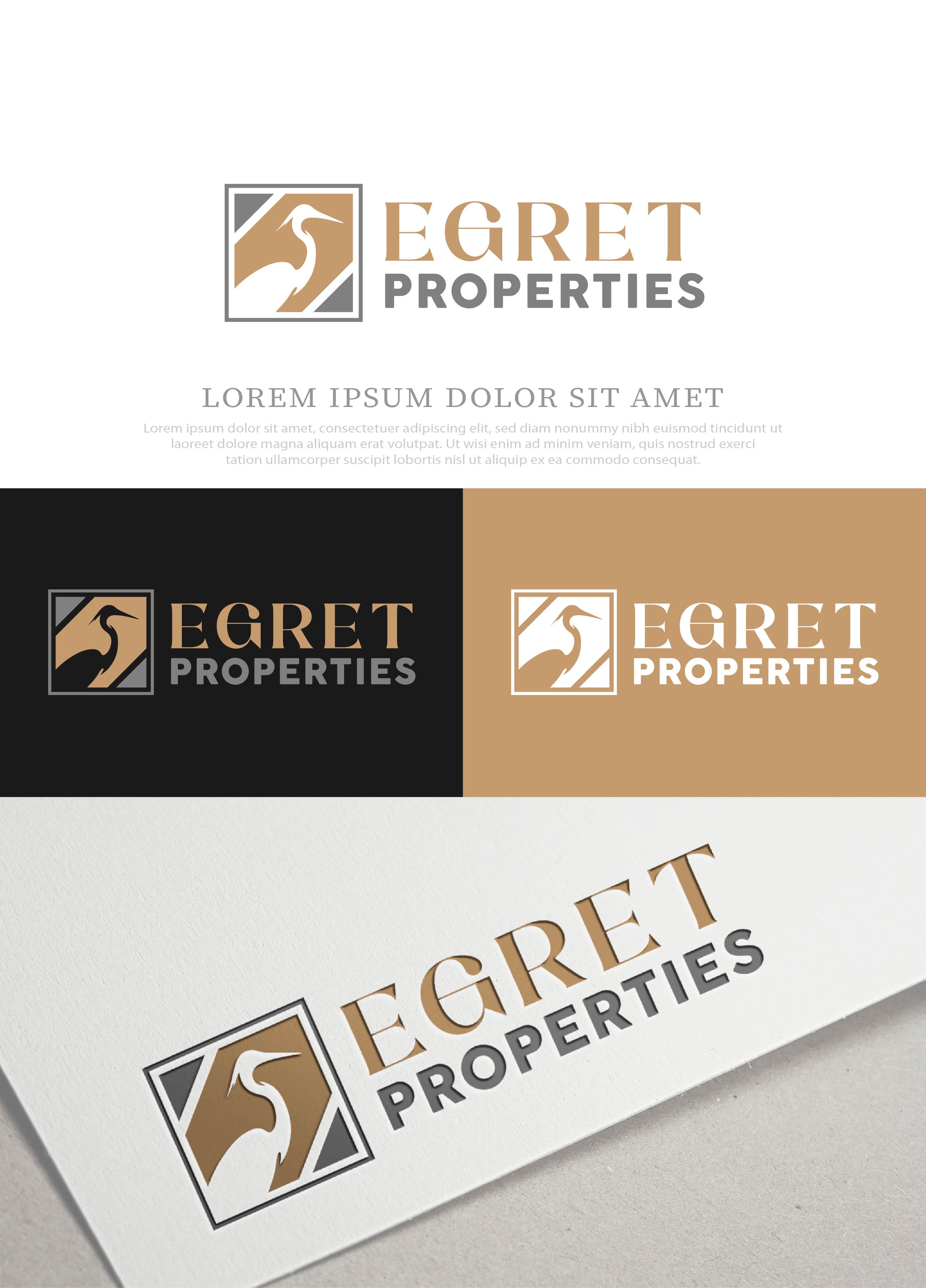 Logo Design by NasarLogo for Egret Properties | Design #32831983