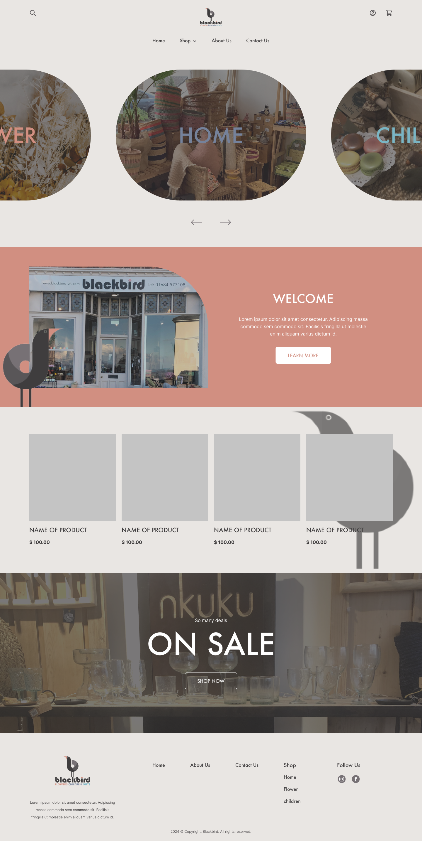 Squarespace-Design von Nittayawan Sangduangya für Petals | Design #32849670