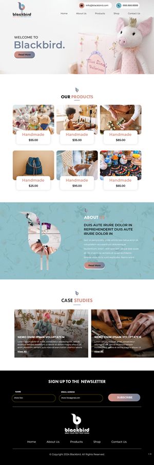 Squarespace Design by pb for Petals | Design: #32840172