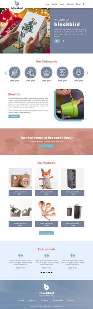 Squarespace Design by pb for Petals | Design: #32840178