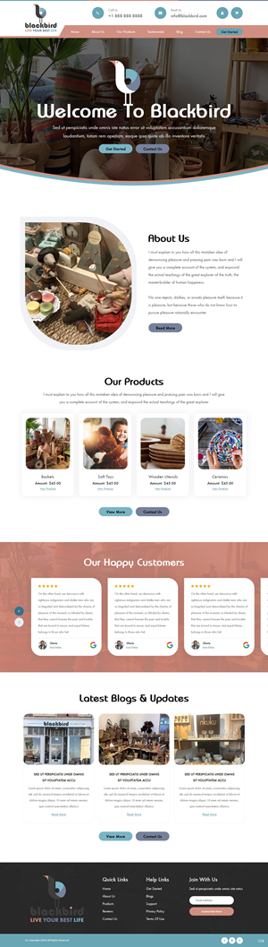 Squarespace Design by pb for Petals | Design: #32840179