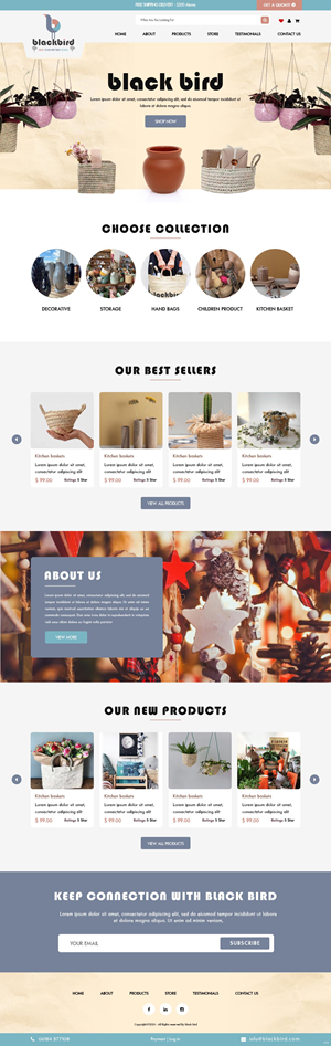 Squarespace Design by pb for Petals | Design: #32852956