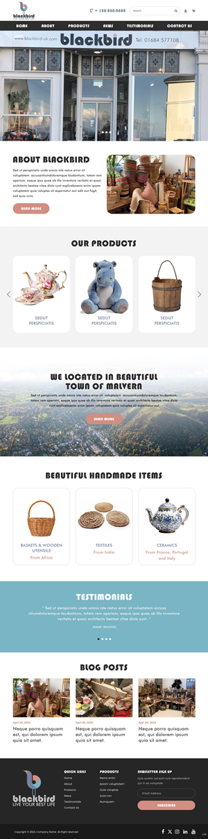 Squarespace Design by pb for Petals | Design: #32852958