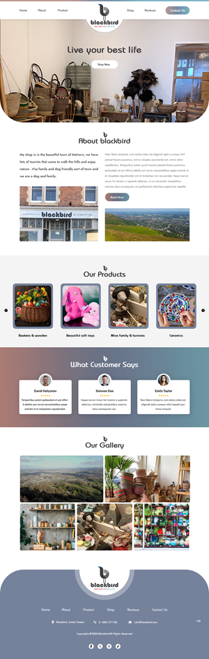 Squarespace Design by pb for Petals | Design: #32852960