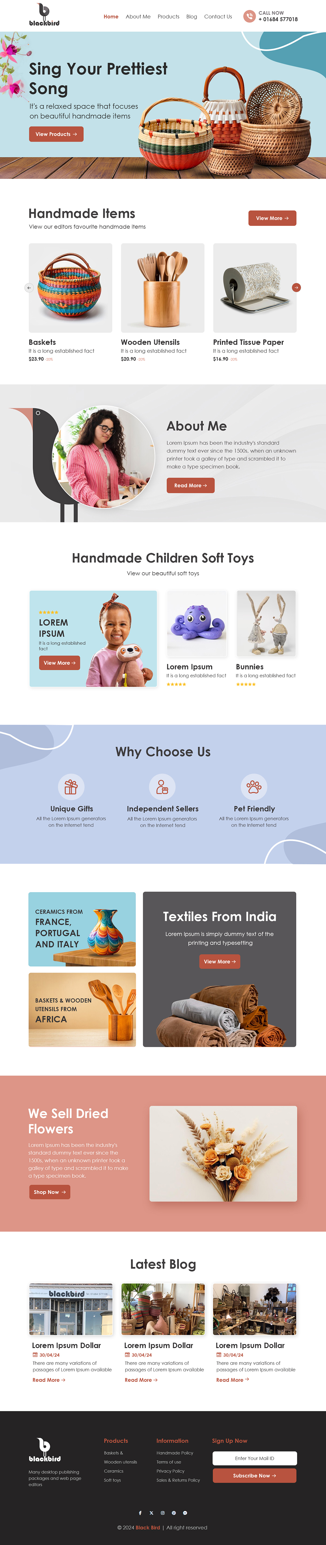 Squarespace Design by sai.designer87 for Petals | Design #32836685