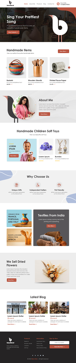 Squarespace Design by sai.designer87 for Petals | Design: #32836686