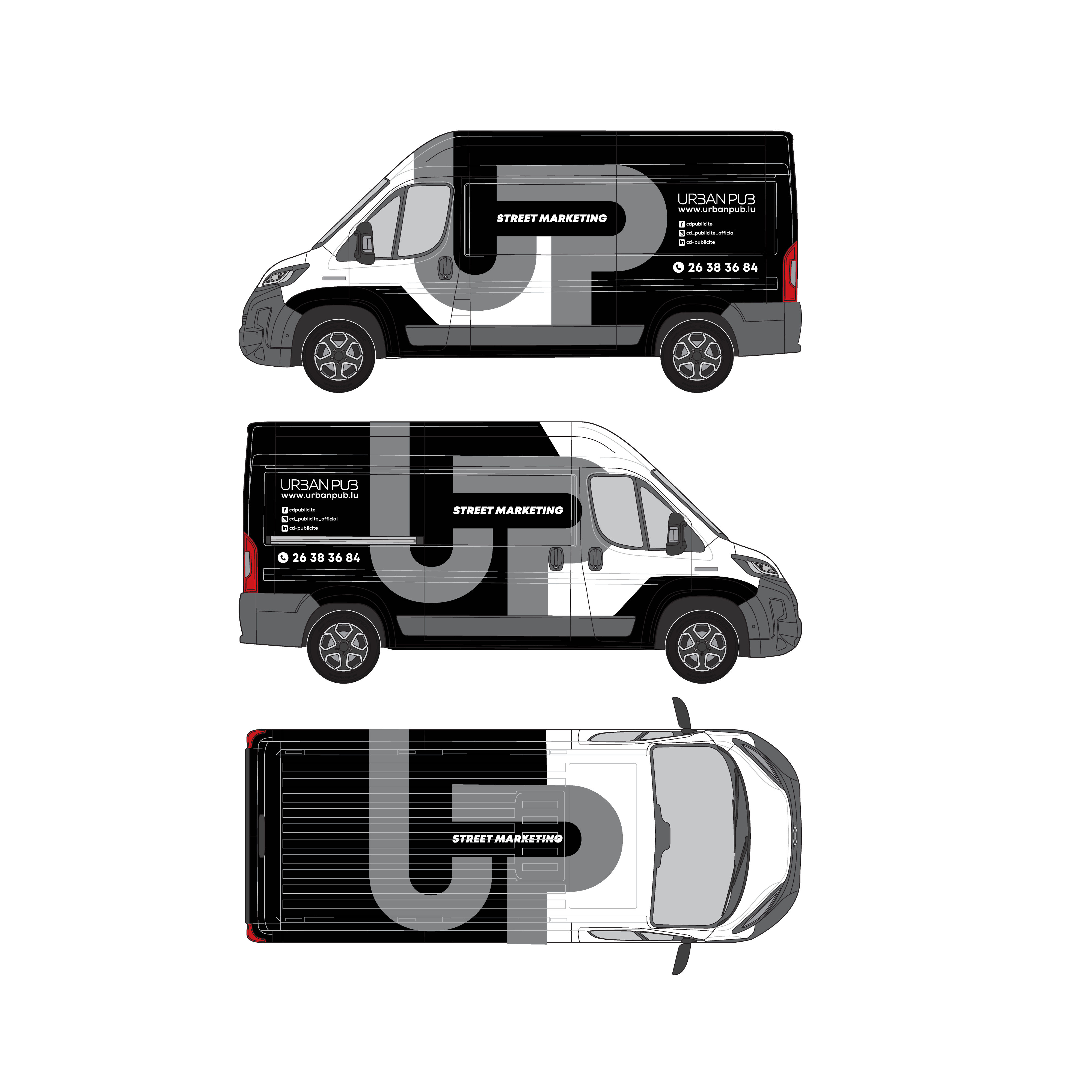 Car Wrap Design by corartstudio for CD PUBLICITE LUX | Design #32881447