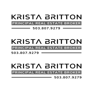 Diseño de Logo por ramu 6 para Krista Britton Principal real estate Broker | Diseño: #32861025