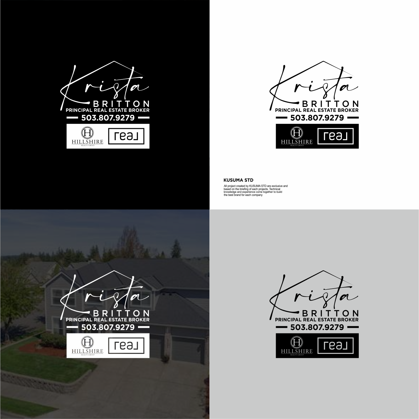 Logo Design by Kusuma Studio for Krista Britton Principal real estate Broker | Design #32842186