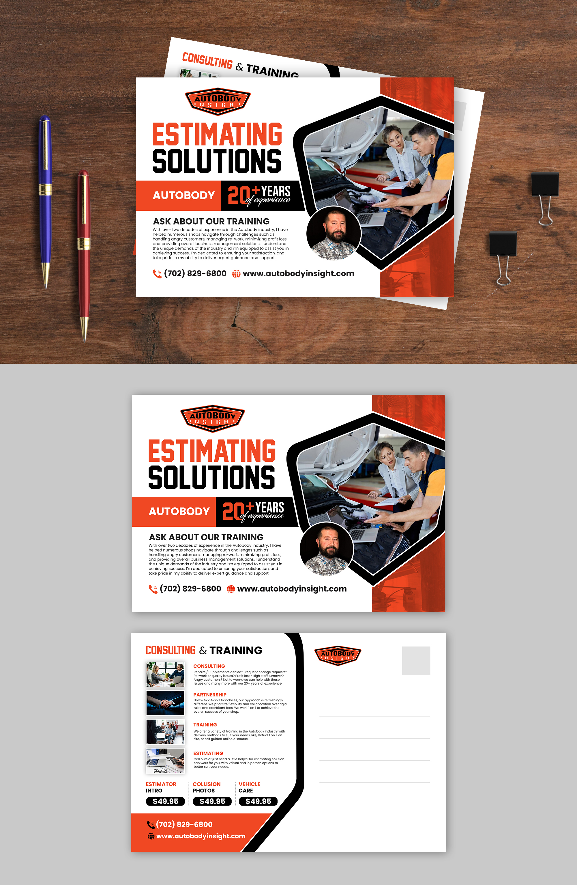 Diseño de Flyer por debdesign para Autobody Insight | Diseño #32850677