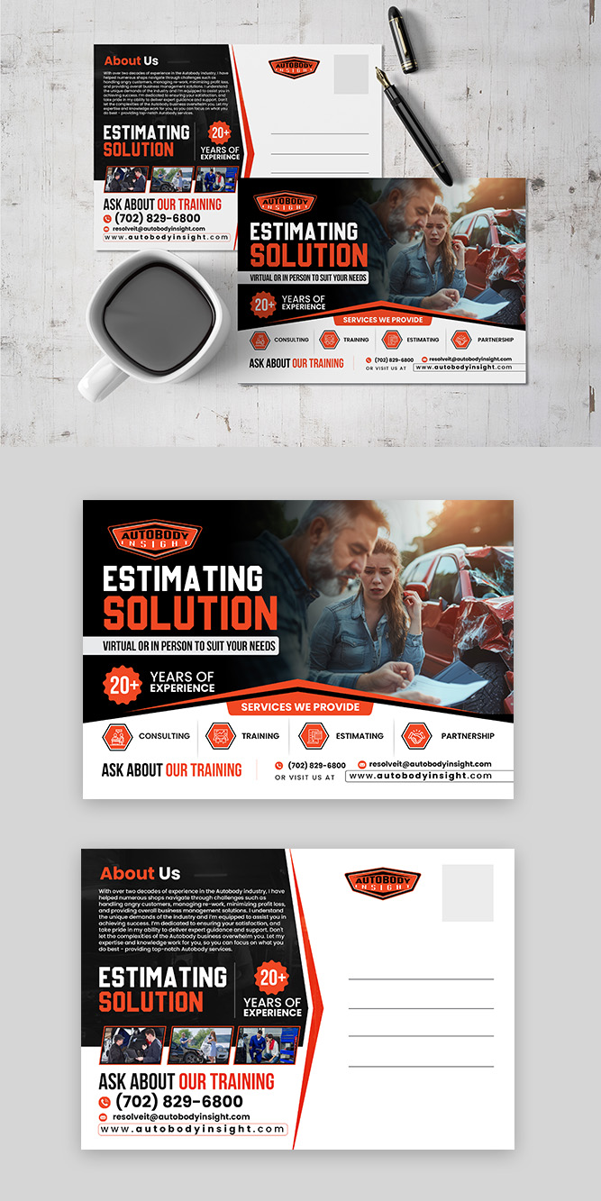Diseño de Flyer por debdesign para Autobody Insight | Diseño #32856437