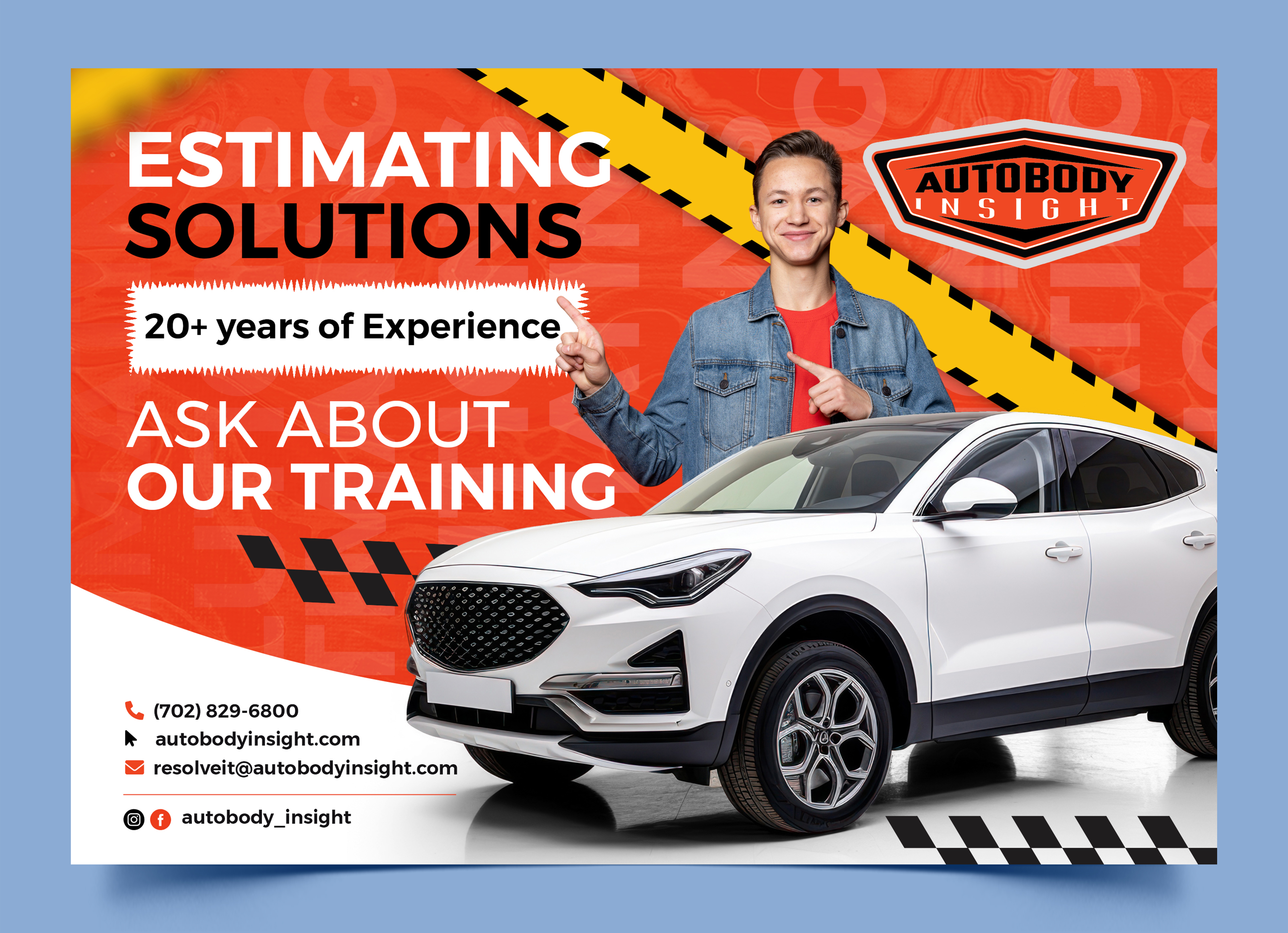 Flyer Design by Graphic Guy for Autobody Insight | Design #32852730