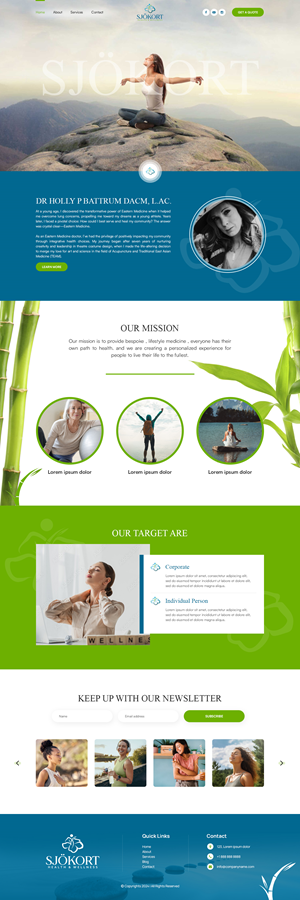 Web Design by James 144 for Motion Point Acupuncture  | Design: #32851161