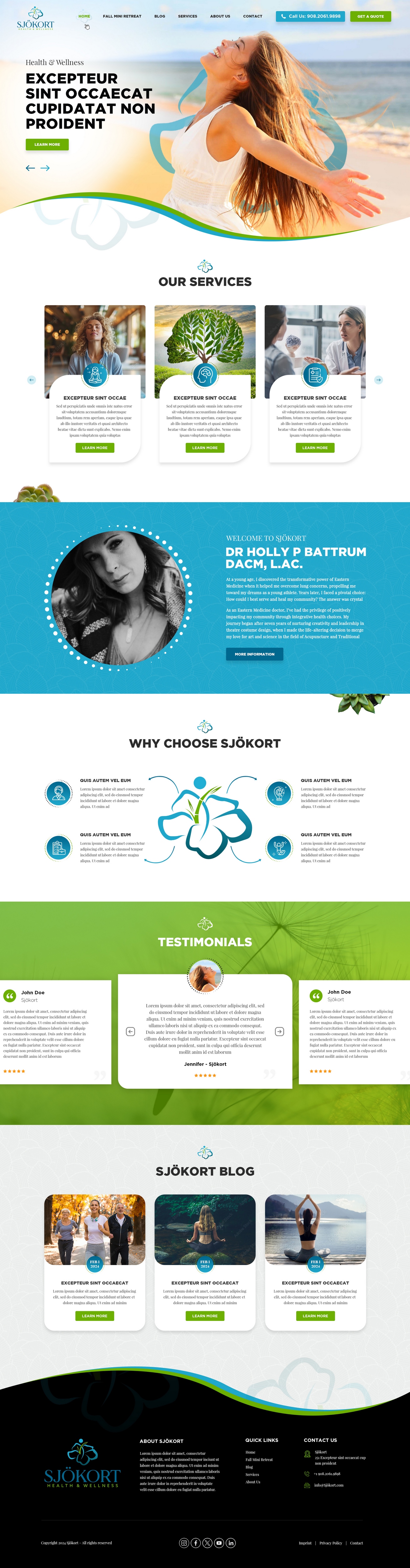 Web Design by pb for Motion Point Acupuncture  | Design #32853031
