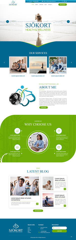 Web Design by pb for Motion Point Acupuncture  | Design #32853032
