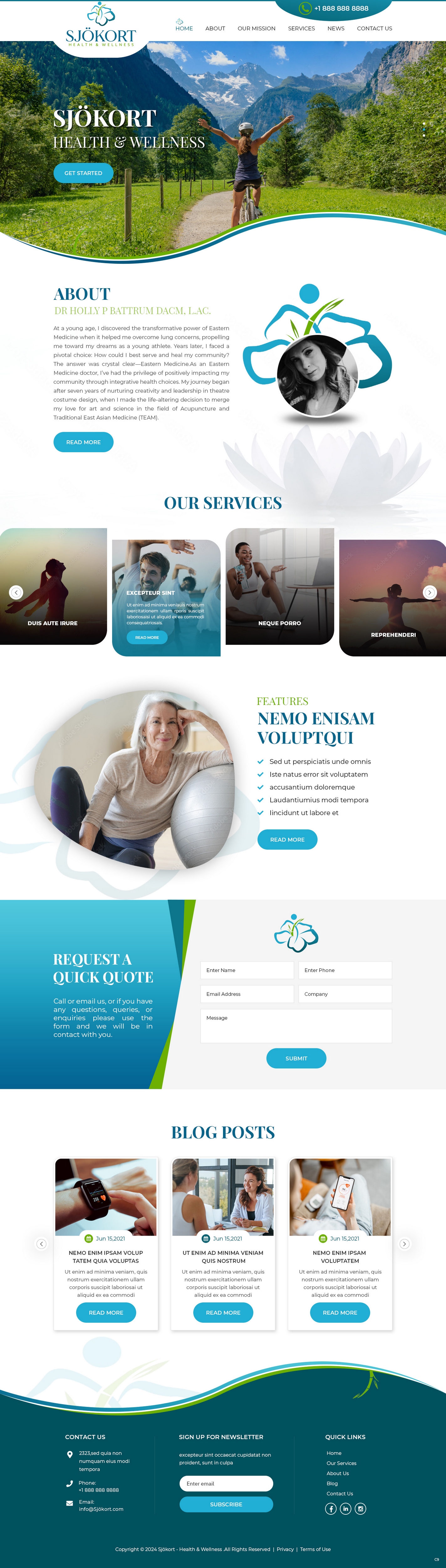 Web Design par pb pour Motion Point Acupuncture  | Design #32853034