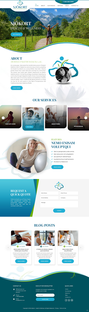 Web Design by pb for Motion Point Acupuncture  | Design: #32853034