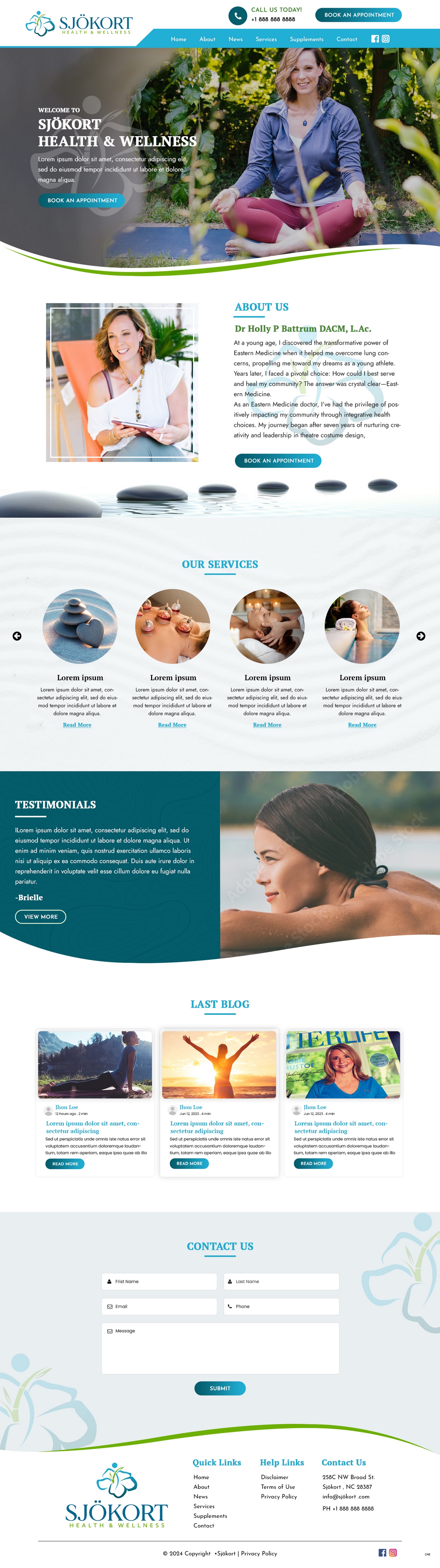 Web Design by pb for Motion Point Acupuncture  | Design #32853039