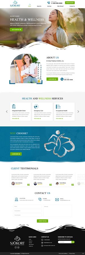 Web Design by pb for Motion Point Acupuncture  | Design: #32853051