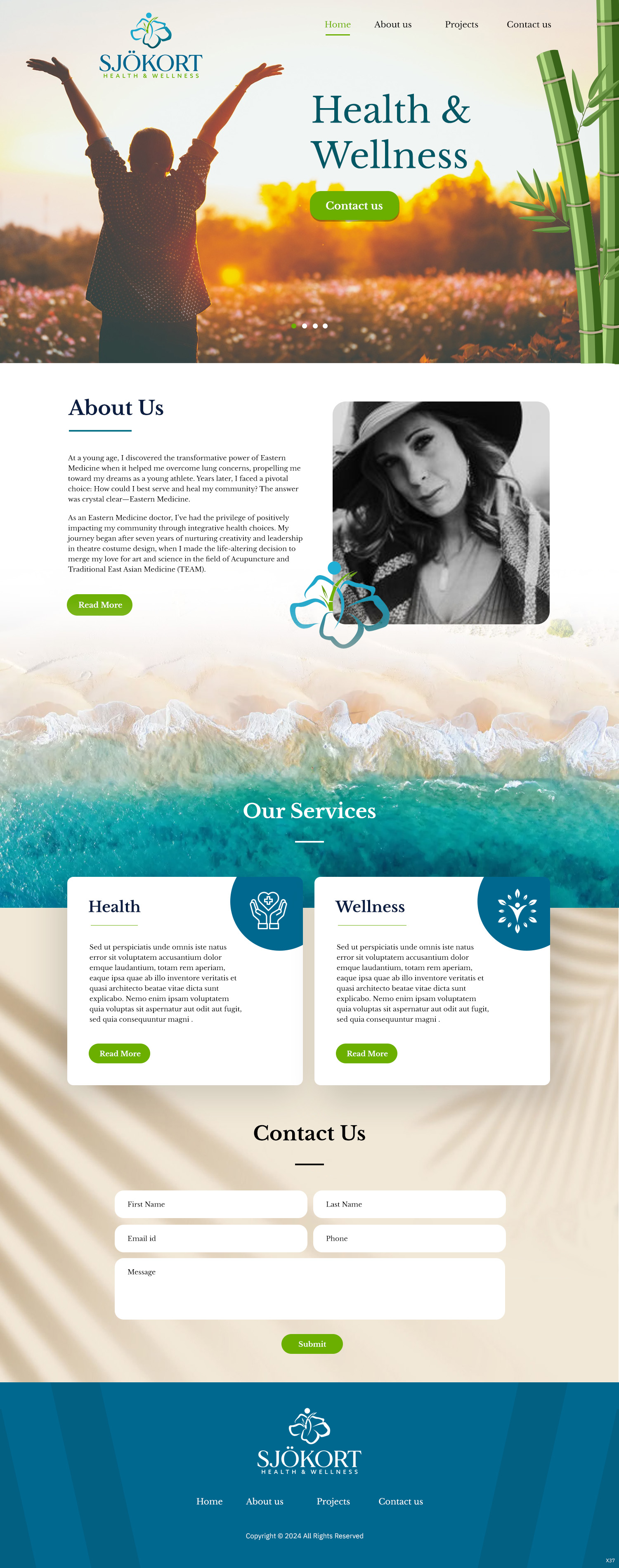 Web Design par pb pour Motion Point Acupuncture  | Design #32853057