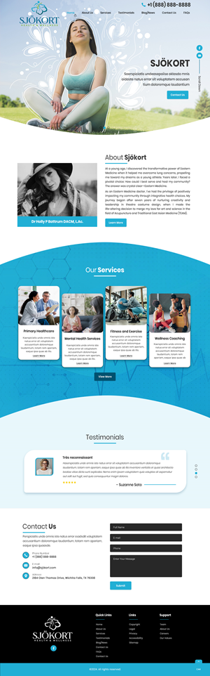 Web Design by pb for Motion Point Acupuncture  | Design: #32860289