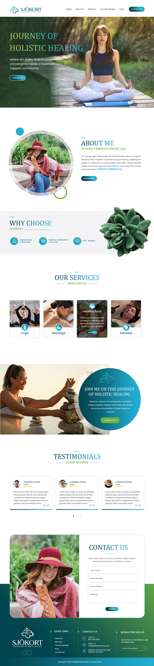 Web Design by Creations Box 2015 for Motion Point Acupuncture  | Design #32851017