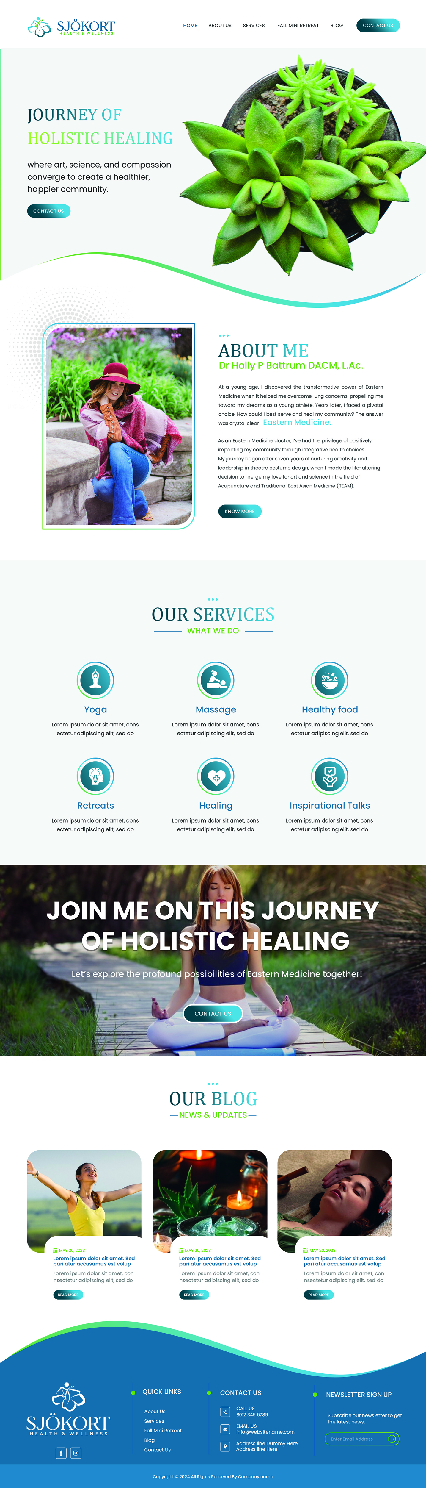 Web Design by Creations Box 2015 for Motion Point Acupuncture  | Design #32851031