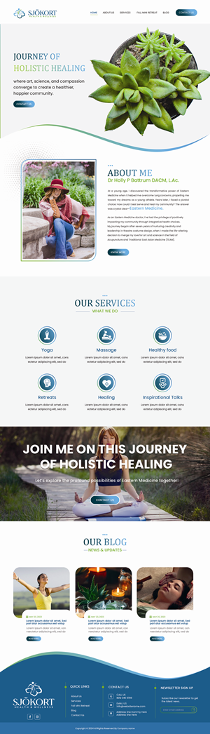 Web Design by Creations Box 2015 for Motion Point Acupuncture  | Design: #32851031