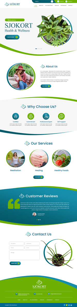 Web Design by Creations Box 2015 for Motion Point Acupuncture  | Design: #32851032