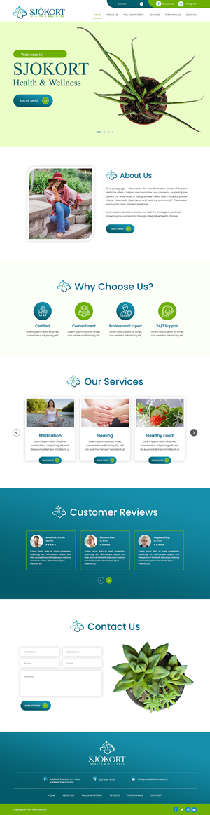 Web Design by Creations Box 2015 for Motion Point Acupuncture  | Design: #32864333