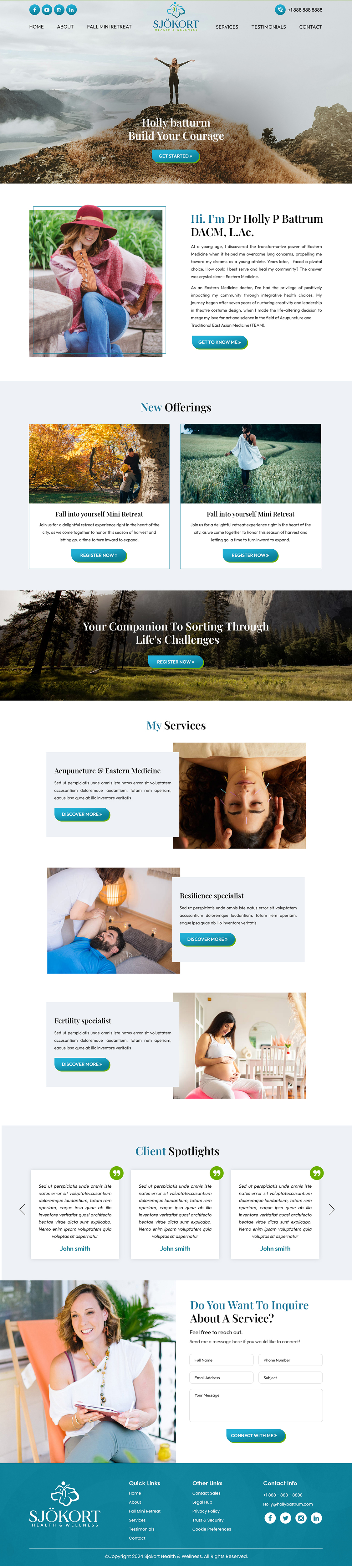 Web Design by Titan Eagle for Motion Point Acupuncture  | Design #32856137