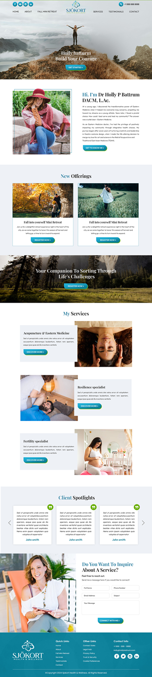 Web Design by Titan Eagle for Motion Point Acupuncture  | Design: #32856137