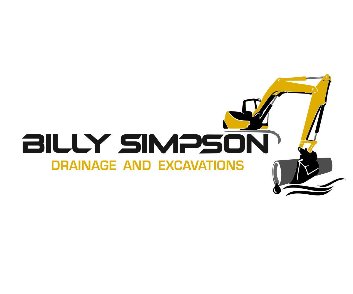 Logo Design by Tt design for Billy Simpson Drainage and Excavations | Design #32858066
