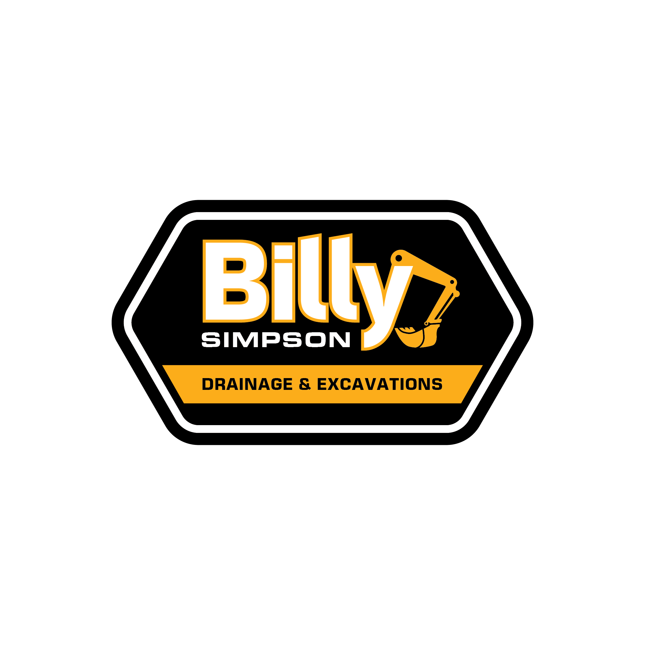 Logo Design by cakalie for Billy Simpson Drainage and Excavations | Design #32880059